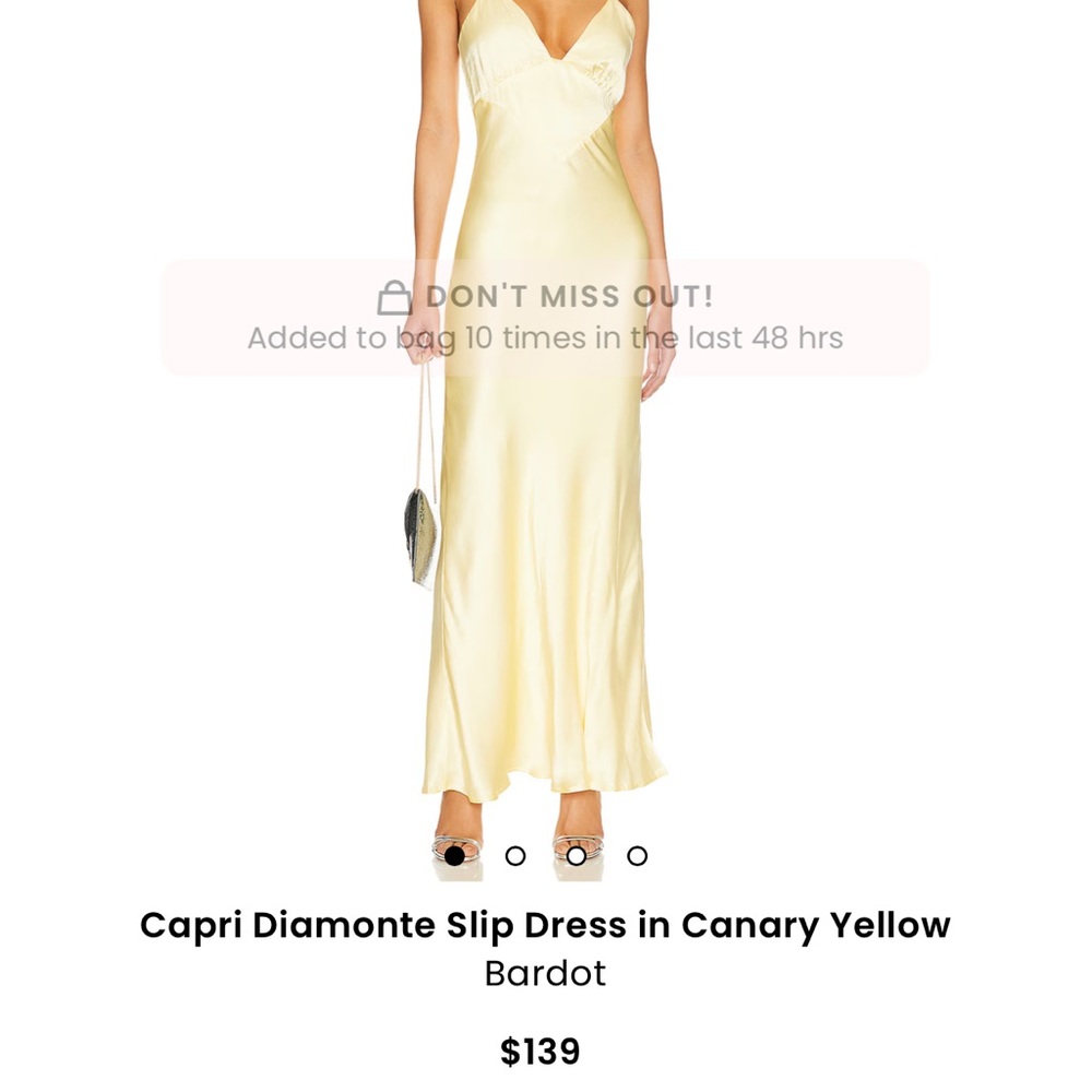 Capri Diamonte Slip Dress by Bardot